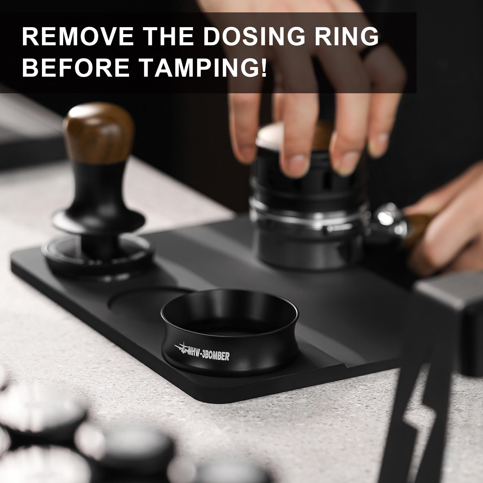 MHW-3BOMBER 0.2mm Ultra Thin 54mm Espresso Puck and Espresso Funnel - Image 9