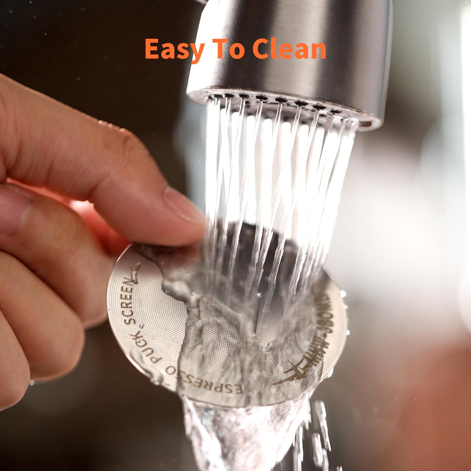 MHW-3BOMBER 54mm Puck Screen - 0.8mm Espresso Puck Screen - Metal Reusable Coffee Filter for Breville Sage 54mm Portafilter Basket - Double-layer Espresso Screen FG5591M-OS - Image 4