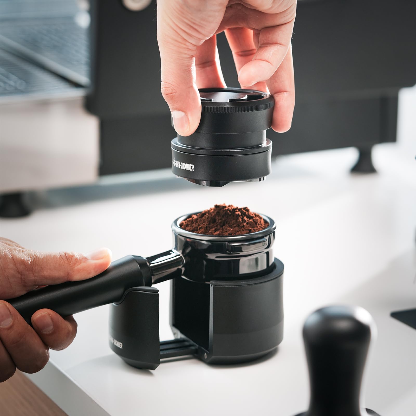 MHW-3BOMBER 58.5mm Espresso Coffee Distributor, Gravity Espresso Distribution Tool with Adaptive Height for Barista, Coffee Leveler Tools for 58mm Machine Portafilter, Astra Collection, T7021-OS - Image 8
