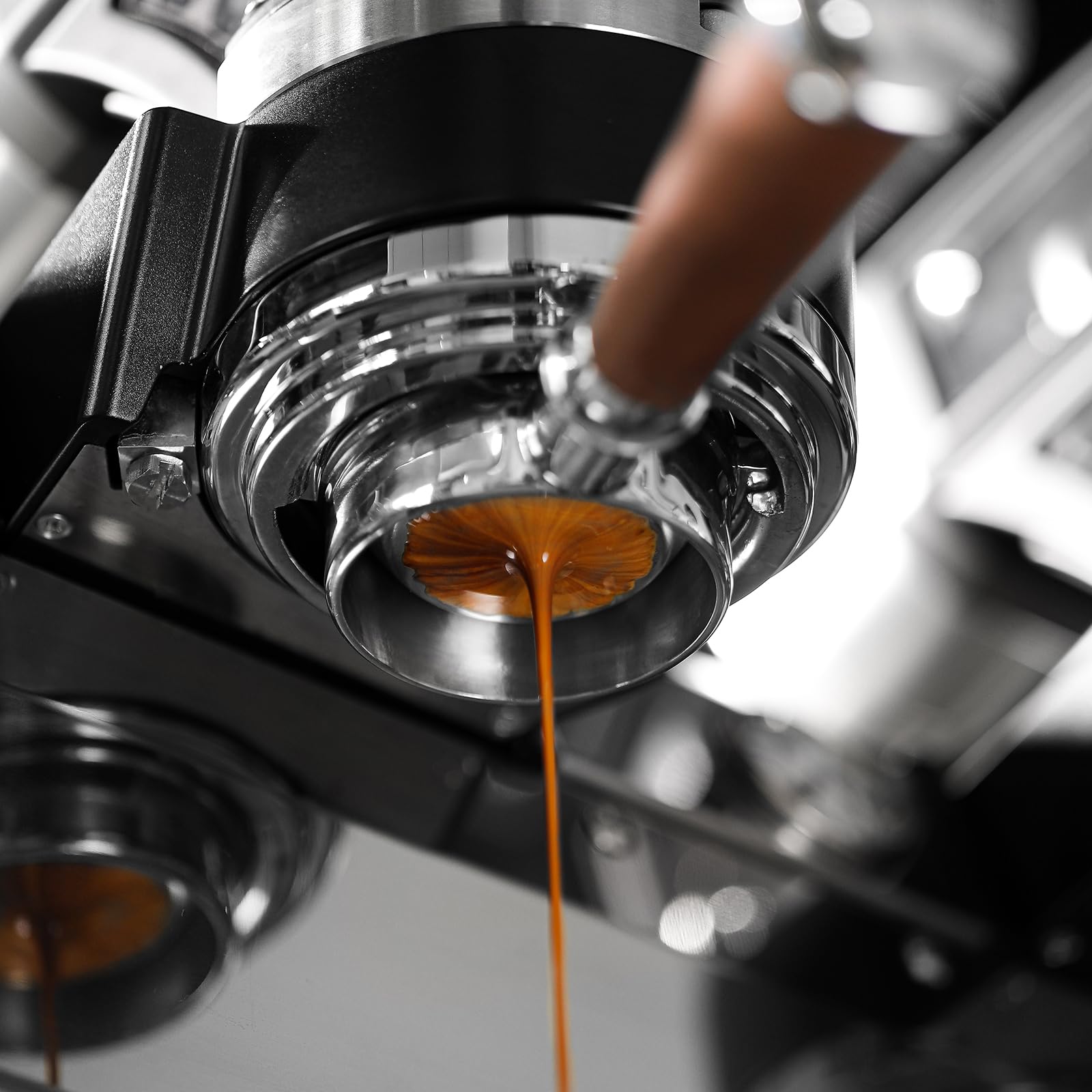 MHW-3BOMBER 58mm Espresso Filter Basket, 18g Double-layer Stainless Steel High Precision Extraction Portafilter Basket Filter Fits Most 58mm Portafilter/Tamper, Ridged, FB5628 - Image 5