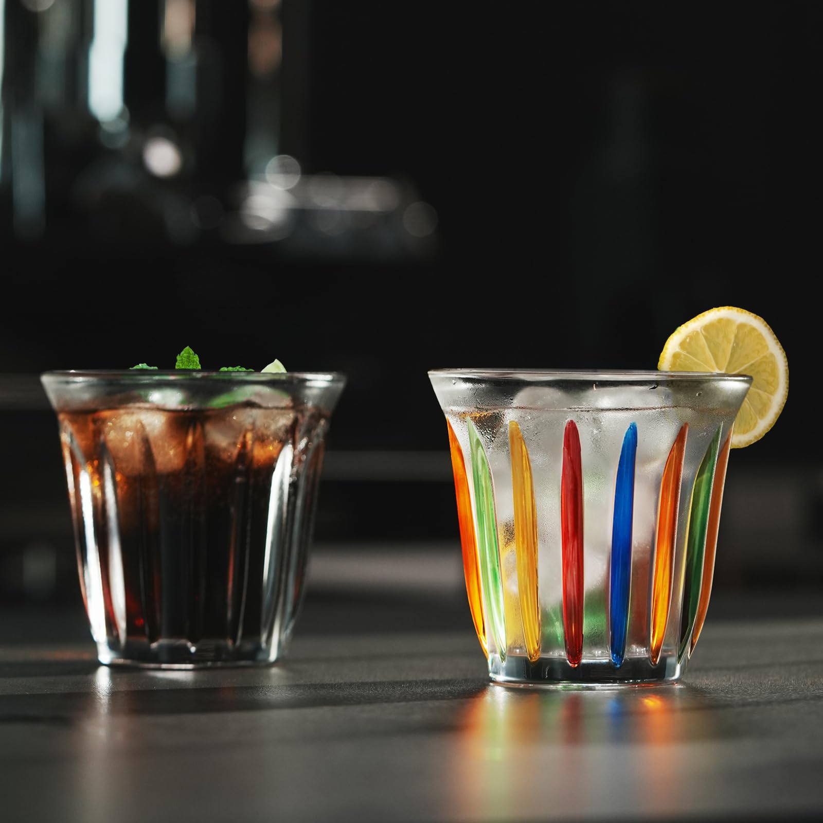 MHW-3BOMBER Espresso Coffee Glasses Set of 6 Drinking Glasses 8.1OZ Latte Glasses for Beverage, Water, Whiskey, Juice, Cocktail, Beer G6195-OS - Image 4