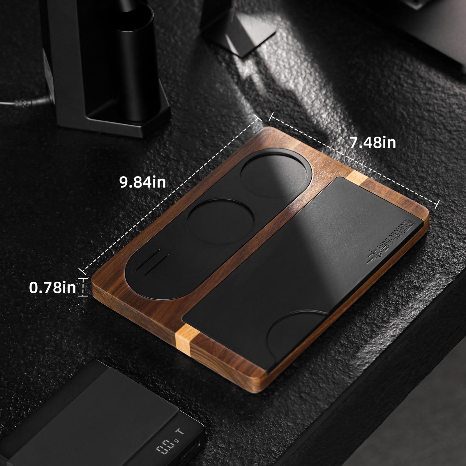 MHW-3BOMBER Espresso Tamping Station 51-58mm Espresso Accessories Station Tamper Holder Station Detachable Silicone Coffee Tamper Mat TS5151 - Image 7